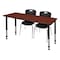 Regency Tables > Height Adjustable > Rectangular Table & Chair Sets, 60 W, 24 L, 23-34 H, Cherry MT6024CHAPBK40BK - alternate 1
